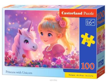 CASTOR PUZZLE 100 PRINSESS WITH UNICORN 1299