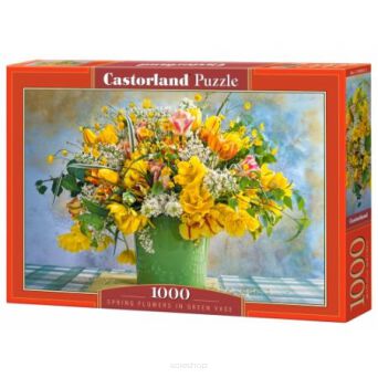 CASTOR PUZZLE 1000 SPRING FLOWERS IN GREEN VASE 45