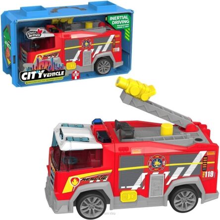 AUTO WÓZ STRAŻACKI NAPĘD ŚW. DŹW. 24X12 CM 7533