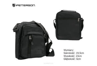 TORBA MĘSKA PETERSON EKO 99037 BLACK 6885 NN