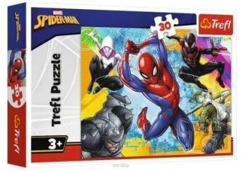 TREFL PUZZLE 30 KOLORY SPIDERMAN'A 3078 NN