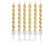 ŚWIECZKI B&C ZAKRĘCONE ZŁOTE [10] 3844 - 2