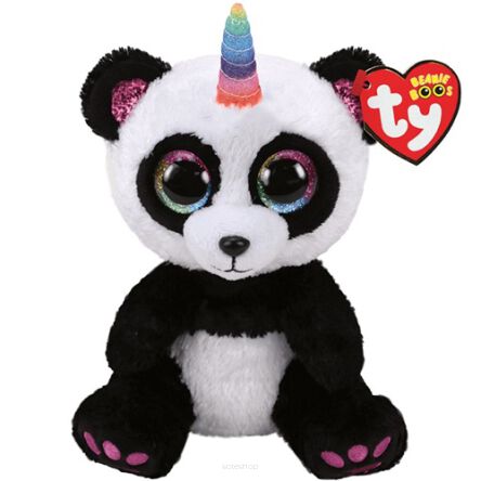 TY PLUSZ 15 CM PANDA Z ROGIEM PARIS 3070 NN