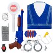 ZESTAW POLICJANTA KURTKA AKCESORIA 44X32 CM 7329 - 3