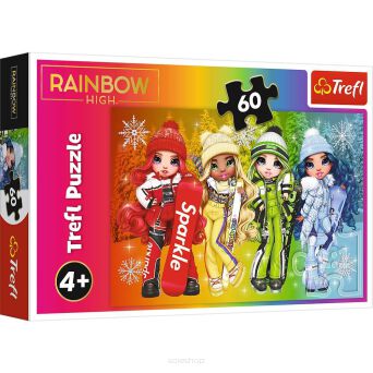 TREFL PUZZLE 60 RADOSNE LALKI RAINBOW HIGH 3802 NN