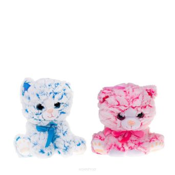 PLUSZ KOT RÓŻOWY NIEBIESKI MIX 20 CM 4870