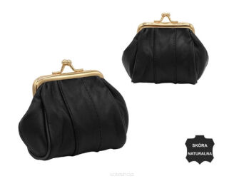 PORTMONETKA SKÓRZANA 662-0743 BLACK 0743 NN