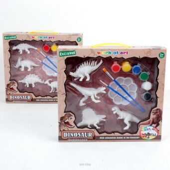 DINOZAURY DO MALOWANIA 4 SZT 29X26 CM 2808 NN