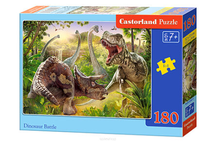 CASTOR PUZZLE 180 DINOSAUR BATTLE 8413