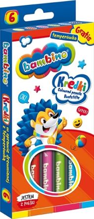 KREDKI OŁ GRUBE 6 KOL+TEMPER BAMBINO [10] 0232 NN