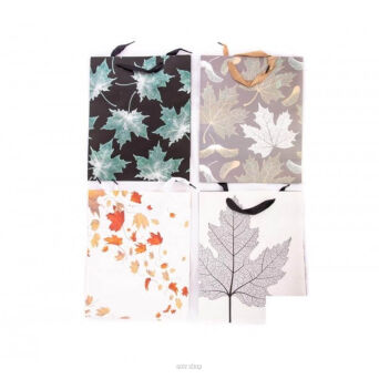 TOREBKA PREZENTOWA LIŚCIE 32X26 CM (12) 4853