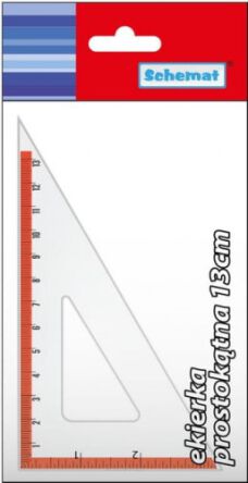 EKIERKA 13 CM PROSTOKĄTNA KOLOR [10] 1690