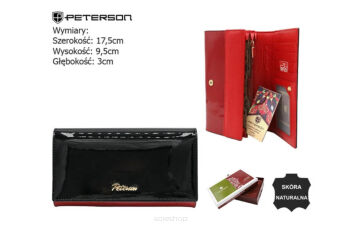 PORTFEL DAMSKI SKÓRA PTN 1N-411 RED BL 6761 NN