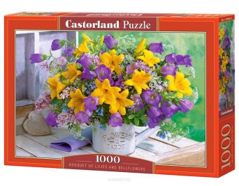 CASTOR PUZZLE 1000 BOUQUET OF LILIES AND BELLFLOWE