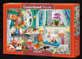 CASTOR PUZZLE 1500 CRAZY PET BATH 2094