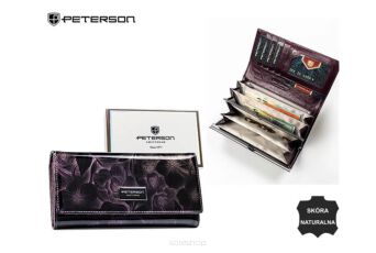 PORTFEL DAMSKI SKÓRA PTN PS401-FDS PURPLE 1640 NN