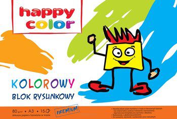 BLOK RYSUNKOWY A3 KOLOR HAPPY 6637 NN