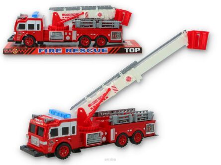 AUTO STRAŻ Z DRABINĄ I NAPĘDEM 33X11 CM 3632