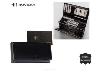PORTFEL DAMSKI SKÓRA R-RD-35-GCL BLACK 8995 NN