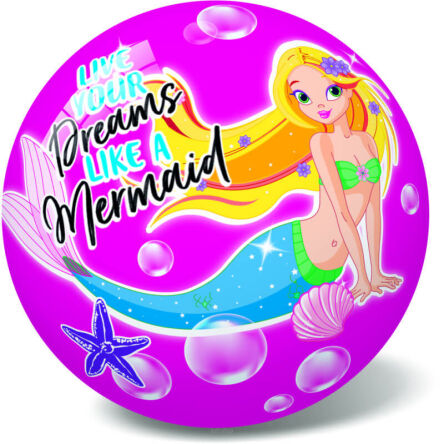 PIŁKA GUMOWA SYRENKA 23 CM 9534