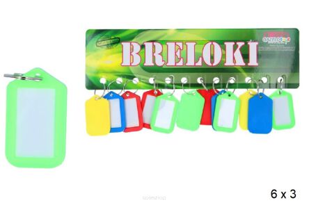 BRELOK ETYKIETKA 6X3 CM (12) 6329