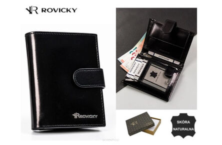 PORTFEL MĘSKI SKÓRA RV-8191L-AAX BLACK 3715 NN