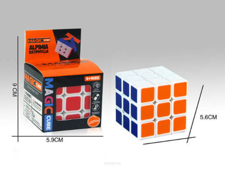 KOSTKA MAGICZNA 3X3 W PUD. 9X9 CM 7867