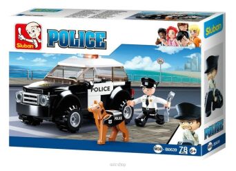 KLOCKI SLUBAN POLICJA RADIOWÓZ I PIES 78 EL. 7043