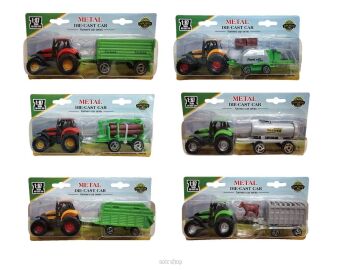 TRAKTOR Z PRZYCZEPĄ BLISTER 20X10 6949