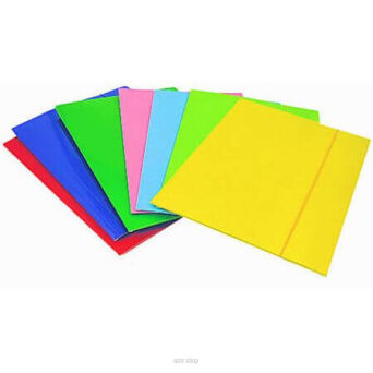 TECZKA Z GUMKĄ A4 KOLORY INTESYWNE 0971