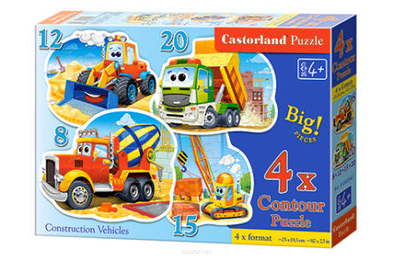 CASTOR PUZZLE 8-12-15-20 CONSTRUCTION VEHICLES 304