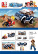 KLOCKI SLUBAN POLICJA JEEP + MOTOR 106 EL. 7050 - 3