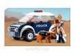KLOCKI SLUBAN POLICJA JEEP + MOTOR 106 EL. 7050 - 5