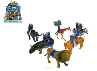 ZWIERZĘTA DZIKIE 25 CM 6 RODZ (6) 2123