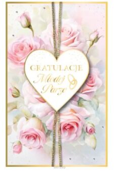 KARTKA GRATULACJE MŁODEJ PARZE KWIATY 2889 NN