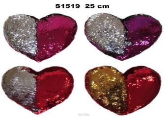 PLUSZ SERCE CEKINOWE 25 CM 5832