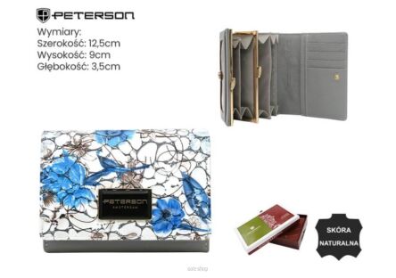 PORTFEL DAMSKI SKÓRA PTN PH30-LFL BLUE 7193 NN