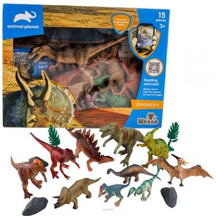 ZWIERZĘTA DINOZAURY ANIMAL 15 SZT 30X23 CM 4794 NN