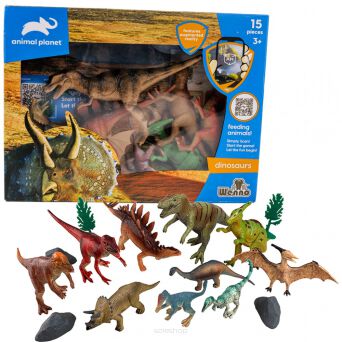 ZWIERZĘTA DINOZAURY ANIMAL 15 SZT 30X23 CM 4794 NN