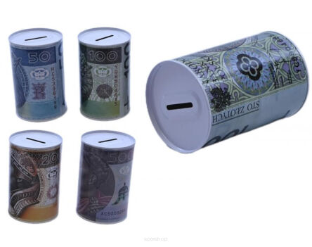 SKARBONKA PIENIĄDZE BANKNOTY 8X13 CM 8598