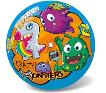 PIŁKA GUMOWA CRAZY MONSTER POTWORKI 23 CM 2152