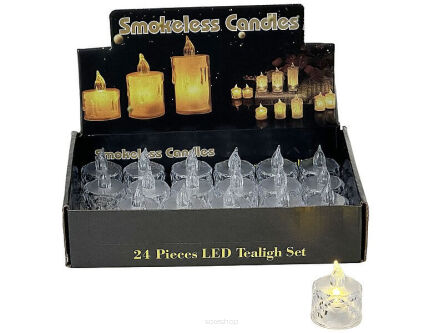 LAMPKA TEALIGHT ZNICZ LED 4X3 CM (24) 6591