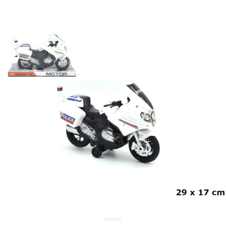 MOTOR POLICJA POD KLOSZEM NAPĘD 29X17 CM 2969