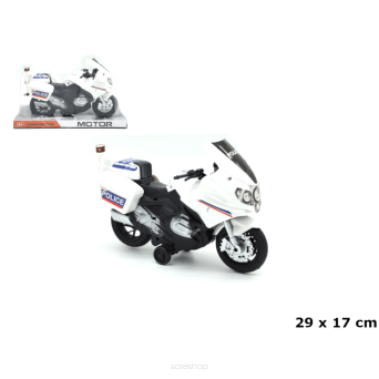 MOTOR POLICJA POD KLOSZEM NAPĘD 29X17 CM 2969