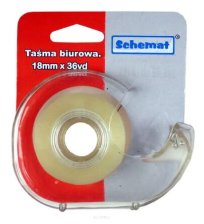 TAŚMA KLEJĄCA Z OBCINACZEM 18MMx36YD 5018
