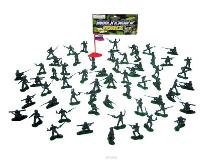 ZESTAW ŻOŁNIERZY WOJSKO 60 SZT 5283