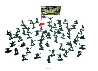 ZESTAW ŻOŁNIERZY WOJSKO 60 SZT 5283