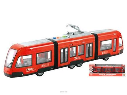 AUTO TRAMWAJ 1:16 ŚW. DŹW. 44x6 CM 7430