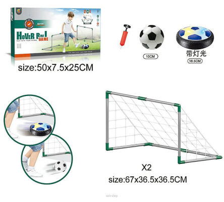ZESTAW BRAMKA + PILKA LEWITUJĄCA 50X27 CM 2433
