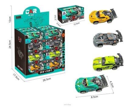 AUTO Z NAPĘDEM 12X6 CM (24) 6710